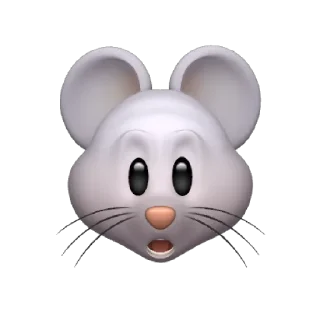 😮 emoji @Apple_Animojis Rat Telegram sticker 13 of 17