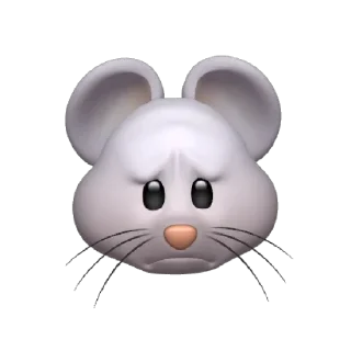 🙁 emoji @Apple_Animojis Rat Telegram sticker 16 of 17