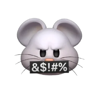 🤬 emoji @Apple_Animojis Rat Telegram sticker 11 of 17