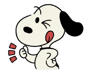 Sticker from 【英文】Animated Snoopy Retro Stickers (史努比) @kal_pc