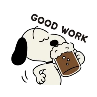 😊 emoji 【英文】Animated Snoopy Retro Stickers (史努比) @kal_pc Telegram sticker 6 of 24