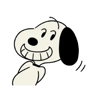 😊 emoji 【英文】Animated Snoopy Retro Stickers (史努比) @kal_pc Telegram sticker 8 of 24