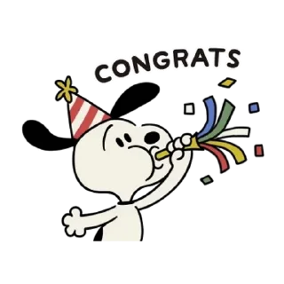 😊 emoji 【英文】Animated Snoopy Retro Stickers (史努比) @kal_pc Telegram sticker 17 of 24