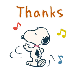 Sticker from 【英文】敏捷地動了！Snoopy 情緒表現貼圖 (史努比) @kal_pc