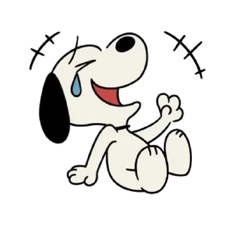 😊 emoji 【英文】Animated Snoopy Retro Stickers (史努比) @kal_pc Telegram sticker 14 of 24