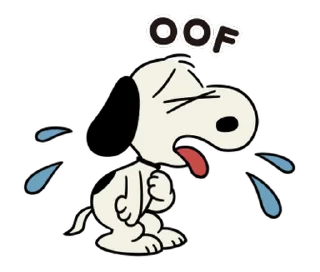 😊 emoji 【英文】Animated Snoopy Retro Stickers (史努比) @kal_pc Telegram sticker 10 of 24