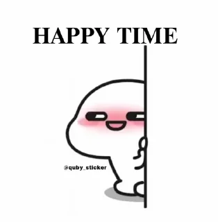 ☺️ emoji 𝐓𝐈𝐌𝐄 ❥︎❥︎❥︎ @quby_sticker ❥︎❥︎❥︎ .s kang pack Telegram sticker 12 of 47