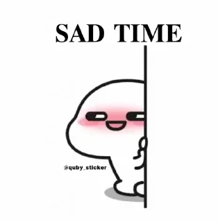 😞 emoji 𝐓𝐈𝐌𝐄 ❥︎❥︎❥︎ @quby_sticker ❥︎❥︎❥︎ .s kang pack Telegram sticker 13 of 47