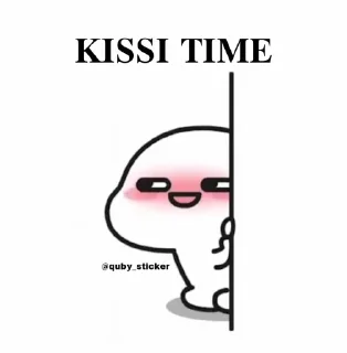💋 emoji 𝐓𝐈𝐌𝐄 ❥︎❥︎❥︎ @quby_sticker ❥︎❥︎❥︎ .s kang pack Telegram sticker 23 of 47