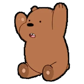Sticker from Grizzly (We Bare Bears)