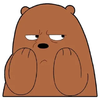 Sticker from Grizzly (We Bare Bears)