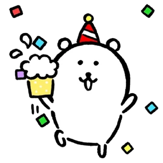 🎉 emoji Kakao Joke Bear (Feat. Happy New Year) Telegram sticker 13 of 24