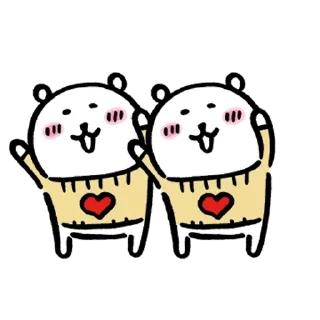 👯 emoji Kakao Joke bear (Feat. LOVE) Telegram sticker 7 of 24