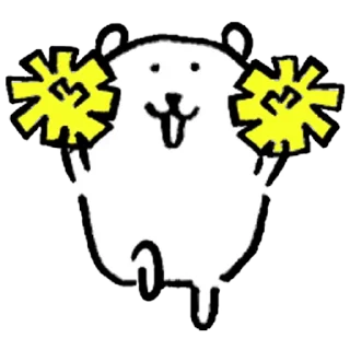 Sticker from Kakao Joke bear