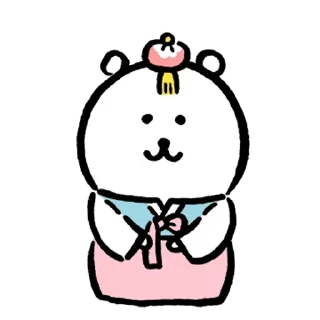 Sticker from Kakao Joke Bear (Feat. Happy New Year)