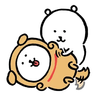 🐶 emoji Kakao Joke bear (Feat. LOVE) Telegram sticker 8 of 24