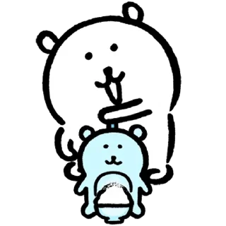 Sticker from Kakao Joke Bear (Feat. Like a Joke Bear)