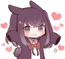 😃 emoji Black Sweetie Bunny By SR Telegram sticker 3 of 41