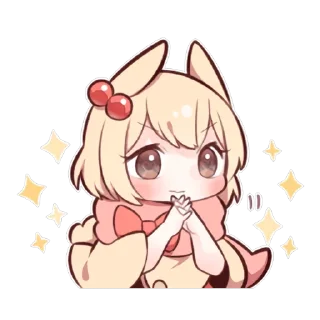 🥺 emoji SWEETIE BUNNY 5 uzume Ver. Telegram sticker 13 of 40