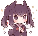 ✨ emoji Black Sweetie Bunny By SR Telegram sticker 20 of 41