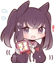 ⏰ emoji Black Sweetie Bunny By SR Telegram sticker 12 of 41