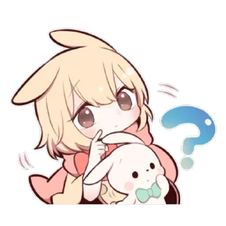 ❓ emoji SWEETIE BUNNY ANOTHER uzume Ver. Telegram sticker 22 of 40