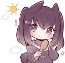 ☀️ emoji Black Sweetie Bunny By SR Telegram sticker 9 of 41