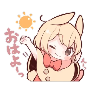 ☀️ emoji SWEETIE BUNNY 5 uzume Ver. Telegram sticker 8 of 40