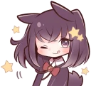 😜 emoji Black Sweetie Bunny By SR Telegram sticker 24 of 41