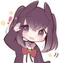 👌 emoji Black Sweetie Bunny By SR Telegram sticker 14 of 41