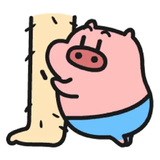 😊 emoji 乖巧的菜豬3 @kal_pc Telegram sticker 7 of 24