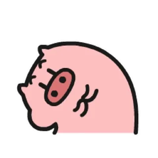 😊 emoji 乖巧的菜豬豬豬 Telegram sticker 7 of 30