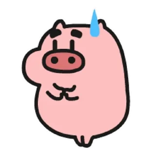 😊 emoji 乖巧的菜豬豬豬 Telegram sticker 18 of 30