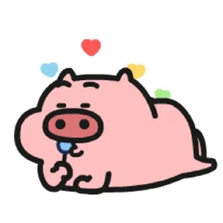 😊 emoji 乖巧的菜豬豬豬 Telegram sticker 15 of 30