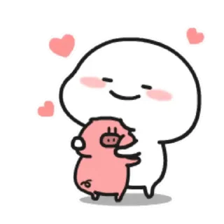 😊 emoji 乖巧的菜豬豬豬 Telegram sticker 24 of 30