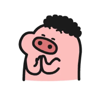 😊 emoji 乖巧的菜豬3 @kal_pc Telegram sticker 20 of 24