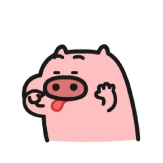 😊 emoji 乖巧的菜豬豬豬 Telegram sticker 6 of 30