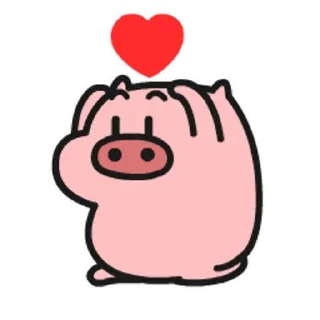 😊 emoji 乖巧的菜豬豬豬 Telegram sticker 10 of 30