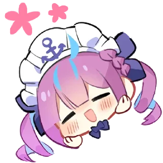 🤩 emoji 湊あくあ Minato Aqua Telegram sticker 2 of 15