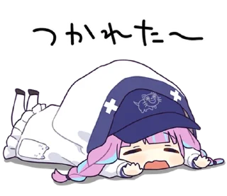 😮‍💨 emoji ホロライブ公式スタンプ「湊あくあ」 @moe_sticker_bot Telegram sticker 18 of 24