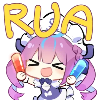 🎉 emoji 湊あくあ Minato Aqua Telegram sticker 10 of 15