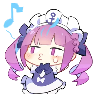 😅 emoji 湊あくあ Minato Aqua Telegram sticker 3 of 15