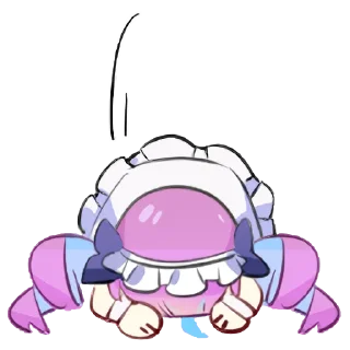 🙏 emoji 湊あくあ Minato Aqua Telegram sticker 13 of 15