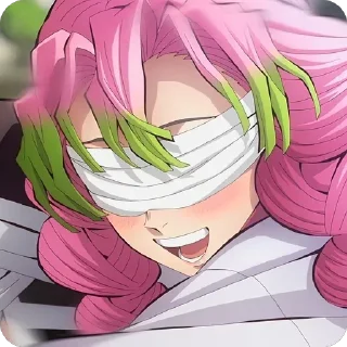 😄 emoji Mitsuri Kanroji • @animestickersii Telegram sticker 15 of 37