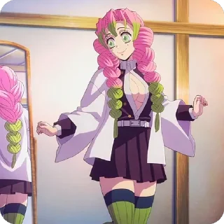 💅 emoji Mitsuri Kanroji • @animestickersii Telegram sticker 13 of 37
