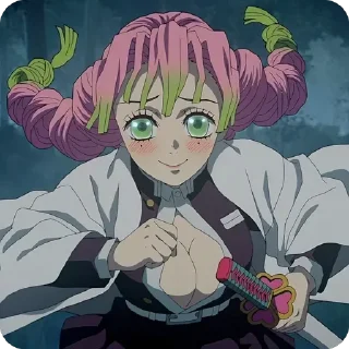 🏃‍♀️ emoji Mitsuri Kanroji • @animestickersii Telegram sticker 19 of 37