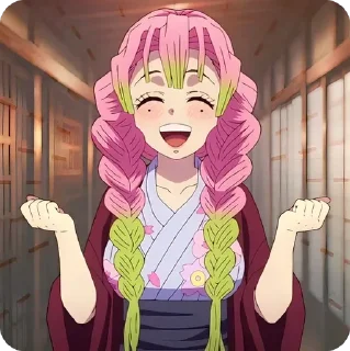 😄 emoji Mitsuri Kanroji • @animestickersii Telegram sticker 8 of 37