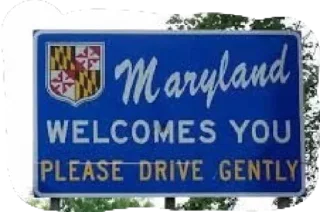 Sticker from Maryland Fan
