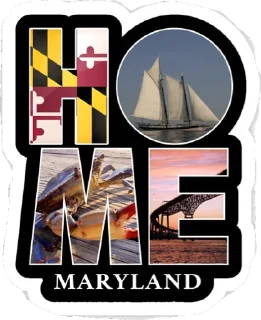 Sticker from Maryland Fan