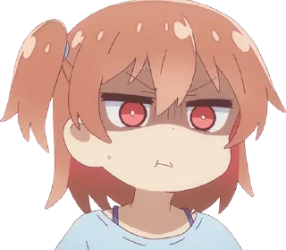 😠 emoji ༺ @AnimeTor1 ༻ Watashi ni Tenshi ga Maiorita Telegram sticker 12 of 120